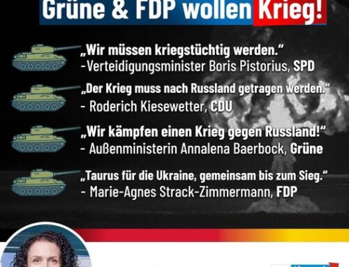 Wir wollen Frieden – Altparteien wollen Krieg!