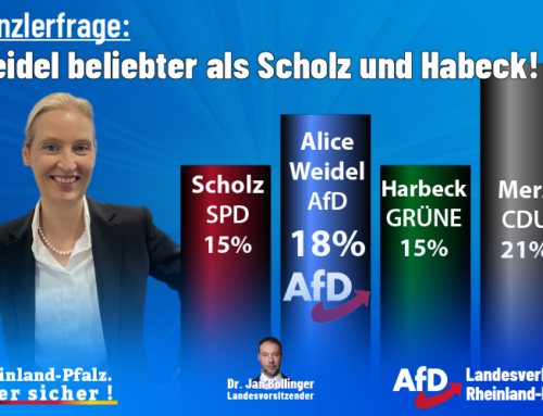 Alice Weidel beliebter als Scholz und Habeck