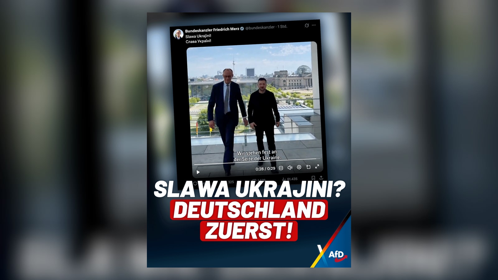 Slawa Ukrajini? Deutschland zuerst!