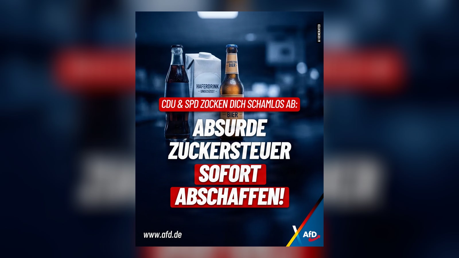 Dreiste Abzocke: Merz und Klingbeil führen Zuckersteuer auf Zero-Getränke ein