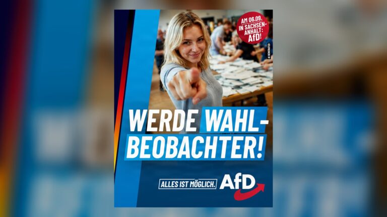 Werde Wahlbeobachter in Sachsen-Anhalt!