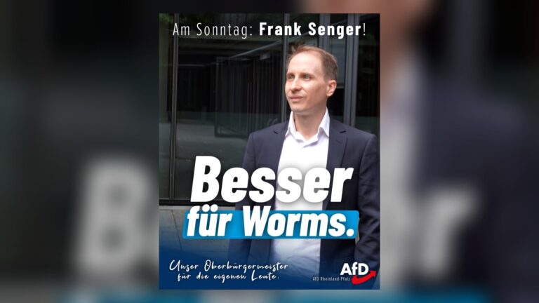 Am Sonntag in Worms: Frank Senger wählen!