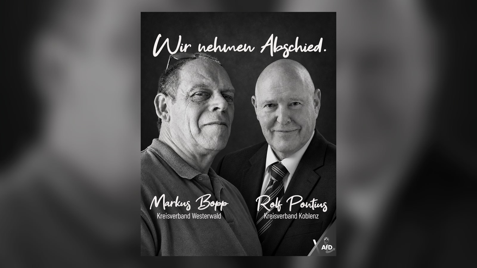 Wir nehmen Abschied
