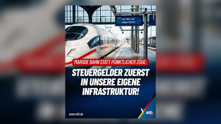 Nur 52,4 Prozent Pünktlichkeit bei der Bahn: Deutschland endlich wieder zuerst!